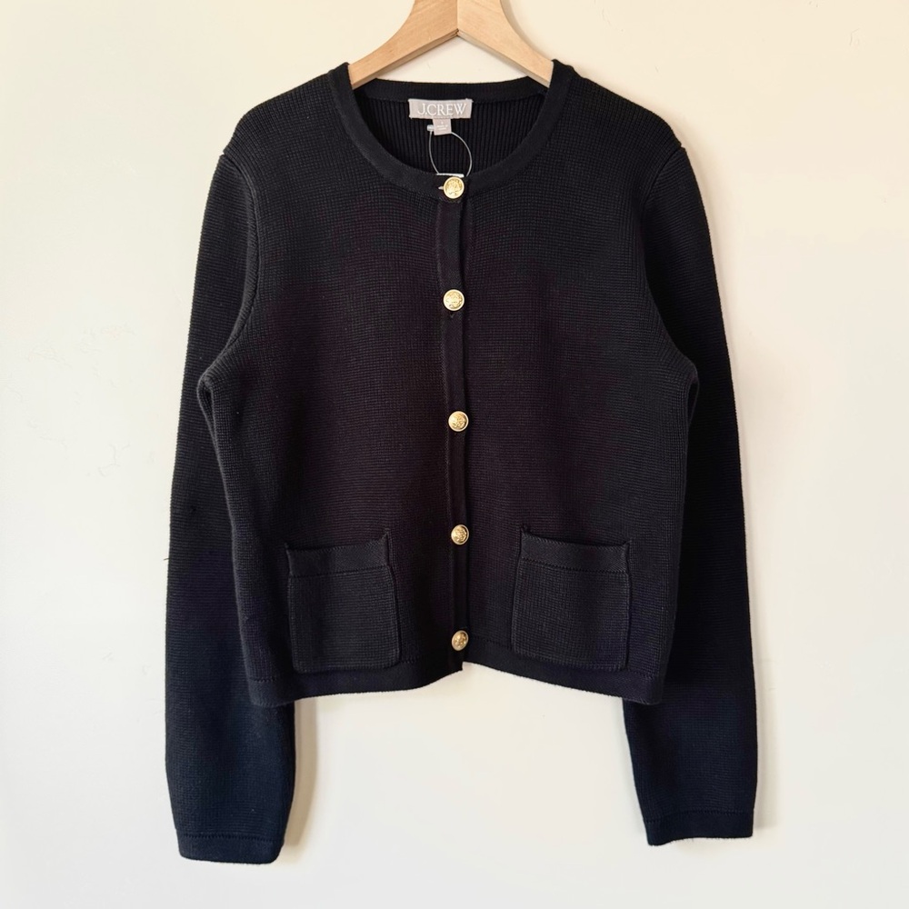 J. Crew Emile Sweater Lady Jacket in Black